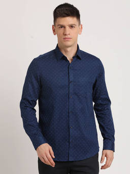 Turtle - Blue Printed Shirt