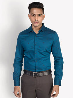 Turtle - Blue Printed Shirt