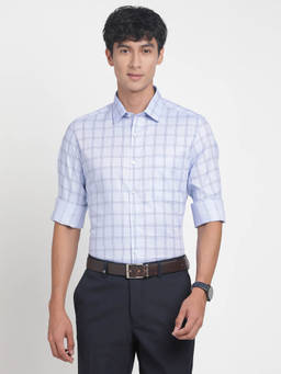 Turtle - Blue Checks Shirt