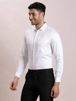 Turtle - White Printed Shirt