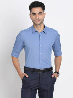 Turtle - Blue Solid Shirt