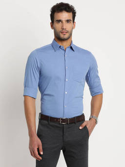 Turtle - Blue Solid Shirt