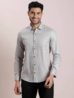 Turtle - Grey Printed Shirt