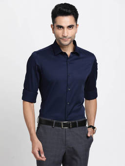 Turtle - Blue Solid Shirt