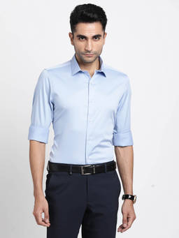 Turtle - Blue Solid Shirt