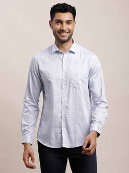 Turtle - Blue Printed Shirt