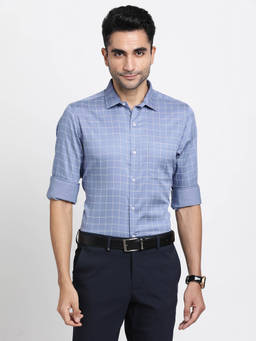 Turtle - Blue Checks Shirt