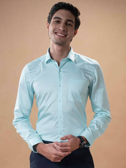 Turtle - Blue Solid Shirt