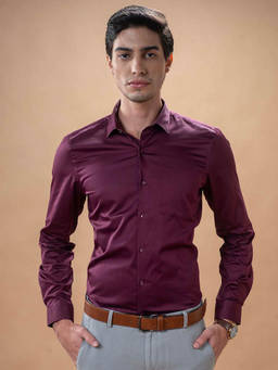 Turtle - Maroon Solid Shirt