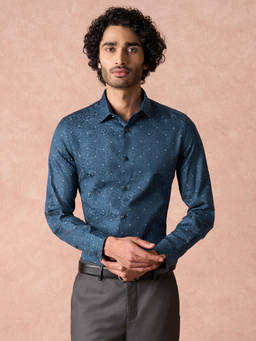 Turtle - Blue Printed Shirt