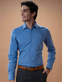 Turtle - Blue Solid Shirt