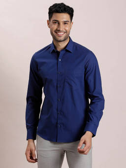 Turtle - Blue Solid Shirt