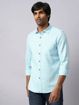 Turtle - Blue Solid Shirt