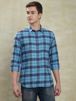 Turtle - Blue Checks Shirt