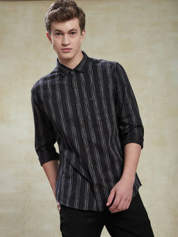 Turtle - Navy Blue Stripes Shirt