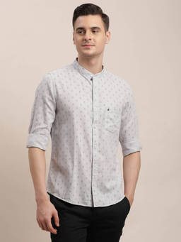 Turtle - Grey Printed Shirt