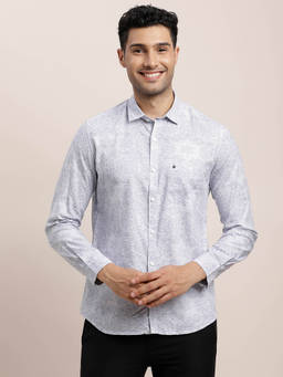 Turtle - Grey Printed Shirt
