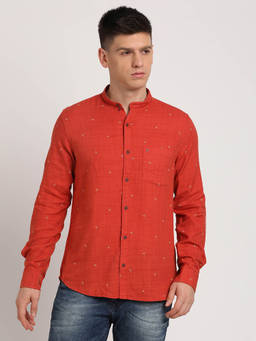 Turtle - Orange Printed Shirt