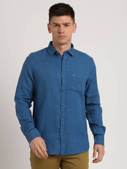 Turtle - Blue Solid Shirt