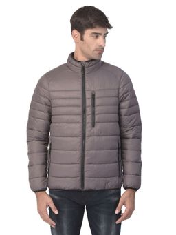 WOODLAND - Mens Solid Full Sleeves Grey Jacket
