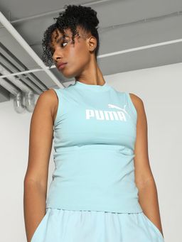 Puma - Essentials Slim Logo Women's Blue Tank Top