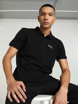 Puma - Essentials Polo Men's Black T-Shirt