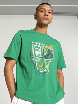 Puma - GRAPHICS Year of Sports Mens Green T-Shirt