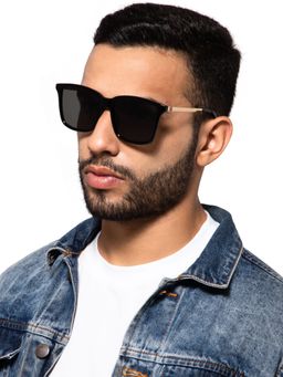 Intellilens - Round 100% UV Protect HD Vision Polarized Sunglasses Silver and Grey