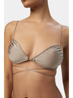 BEYOND - Mistral Bikini Top - Taupe