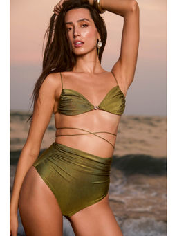 BEYOND - Mistral Bikini Top - Olive