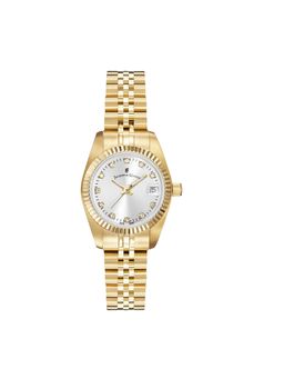 Jacques Du Manior - Inspiration Swiss Made Analogue Silver Round Dial Womens Watch- Nro.12