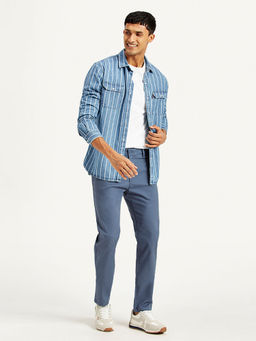 Levi's - Mens Blue Solid Trousers