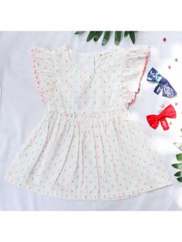 Yellow Rabbit - White Pretty Pop Dress