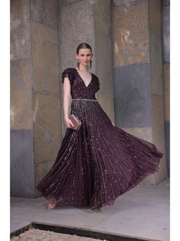 Edition II - Blackberry Sequin Dress with Belt