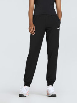 Puma - Small No. 1 Logo Lightweight Women's Black Pants