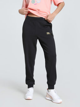 Puma - Metallic Sweat Women's Black Pants