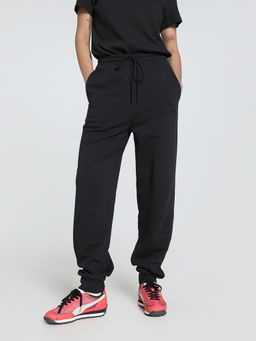 Puma - Her Comfort High-Waist Sweat Women's Black Pants
