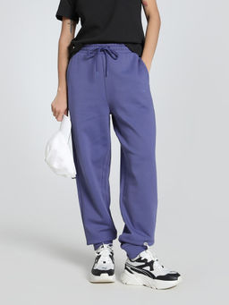 Puma - Her Comfort High-Waist Sweat Women's Blue Joggers