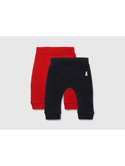 United Colors of Benetton - Boys Animal Detail Joggers Navy Blue (Pack of 2)