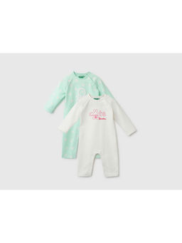 United Colors of Benetton - Girls Floral Jumpsuit Multi-Color (Pack of 2)