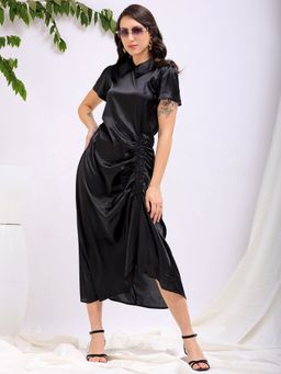 Freehand - Women Black Solid Asymmetric Dress