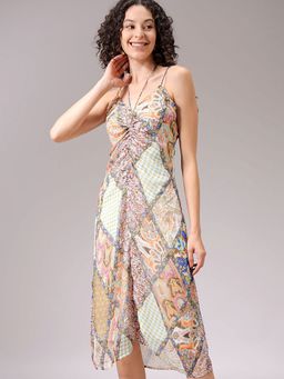 Freehand - Women Printed Ruched Dress