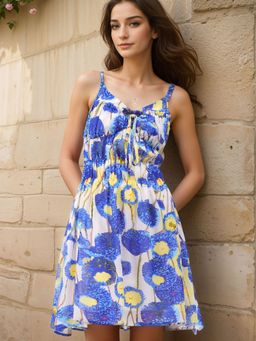 Freehand - Women Floral Print Ruffle Dress