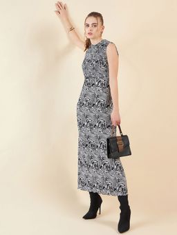 Freehand - Women Marble Print Maxi Dress