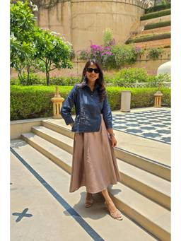 Pink Tree - Women Blue Denim Elan Dress