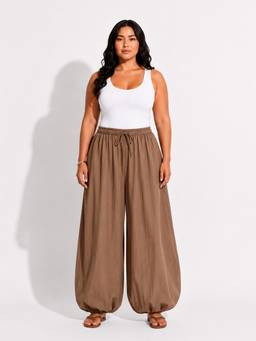Backup Studio - Brown Balloon Pants
