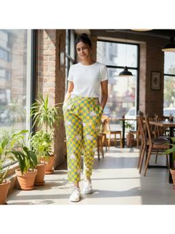 MASU - Yellow Gaiya Flared Trousers