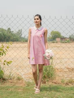 Rasra Mai - Anaya Red Printed Short Dress