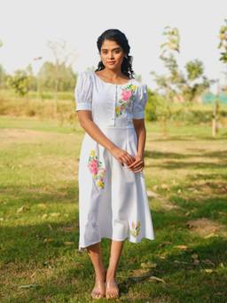Rasra Mai - Epitome White Embroidered Dress
