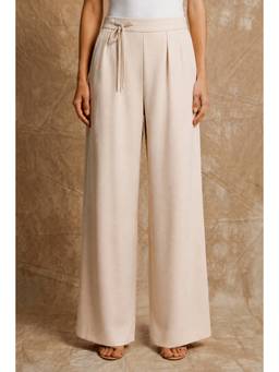 No Grey Area - Wide-Leg Cream Trouser